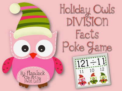 http://www.teacherspayteachers.com/Product/HOLIDAY-Owl-DIVISION-Facts-Poke-Game-995561
