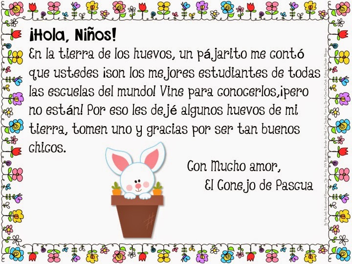 http://www.teacherspayteachers.com/Product/Easter-Bunny-Letter-to-Students-Freebie-English-and-Spanish-1204280