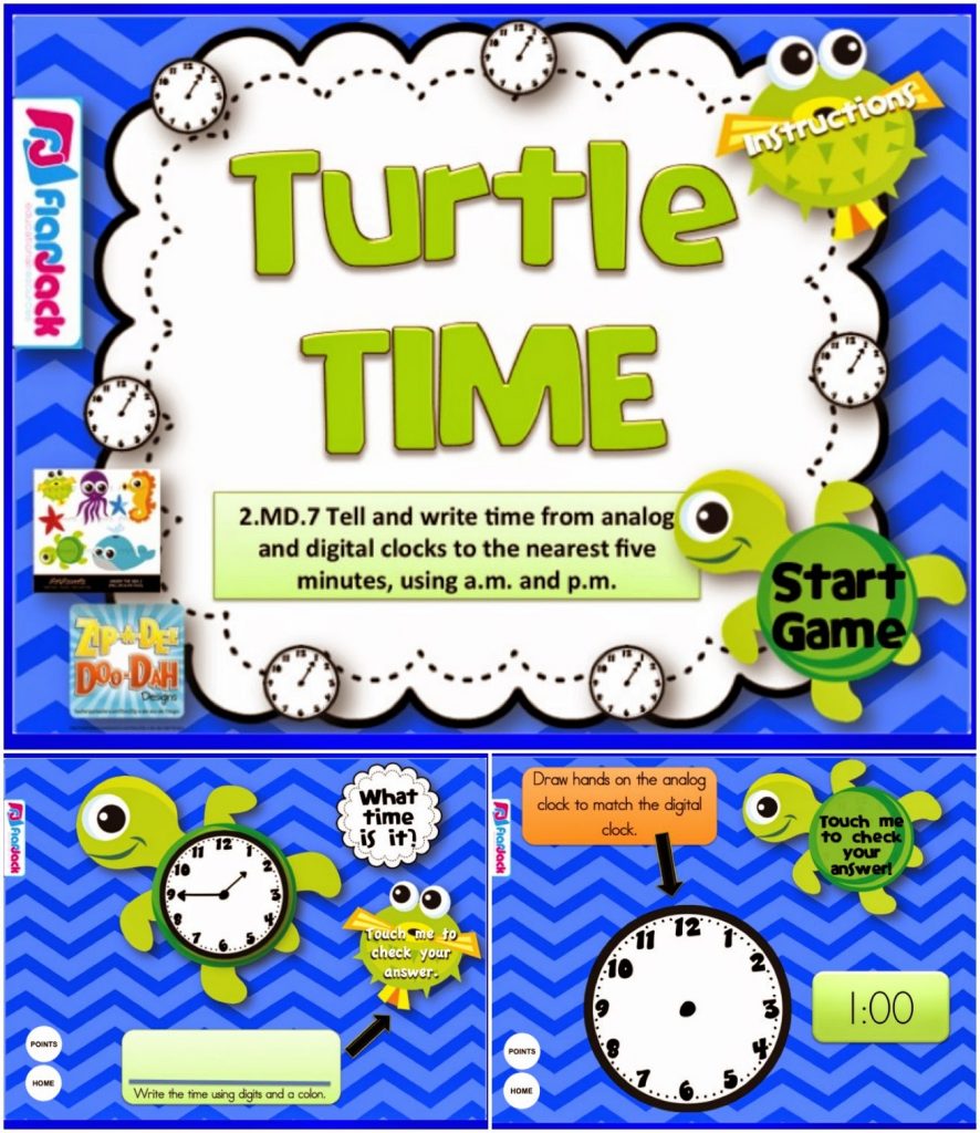 http://www.teacherspayteachers.com/Product/Turtle-Time-Smart-Board-Game-CCSS2MD7-1232935