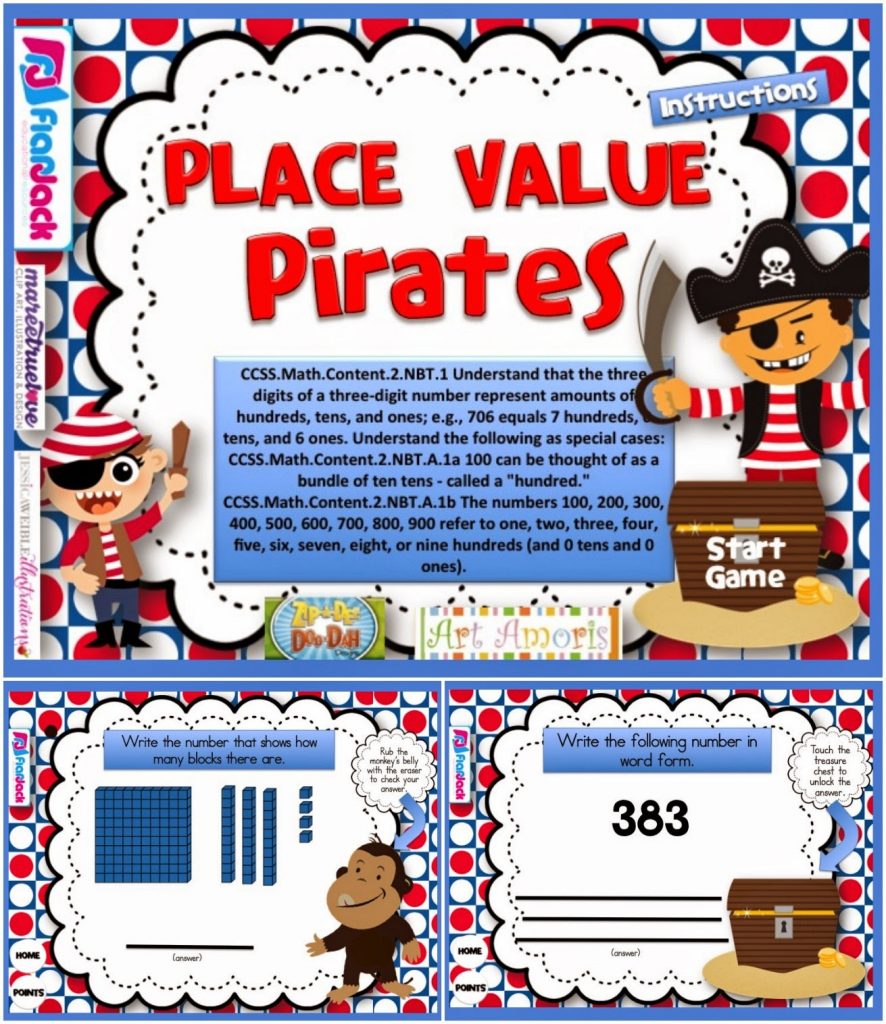 http://www.teacherspayteachers.com/Product/Place-Value-Pirates-Smart-Board-Game-CCSS2NBTB5-1232835