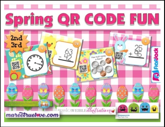 http://www.teacherspayteachers.com/Product/SPRING-Math-Fun-QR-Code-Task-Card-Bundle-2nd-3rd-grade-1176598