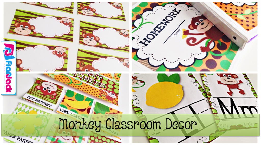 http://www.teacherspayteachers.com/Product/MONKEY-Themed-Classroom-Decor-Materials-Pack-1254995