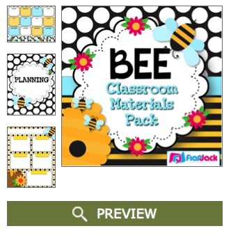 http://www.teacherspayteachers.com/Product/BEE-Themed-Classroom-Decor-Materials-Pack-1247730