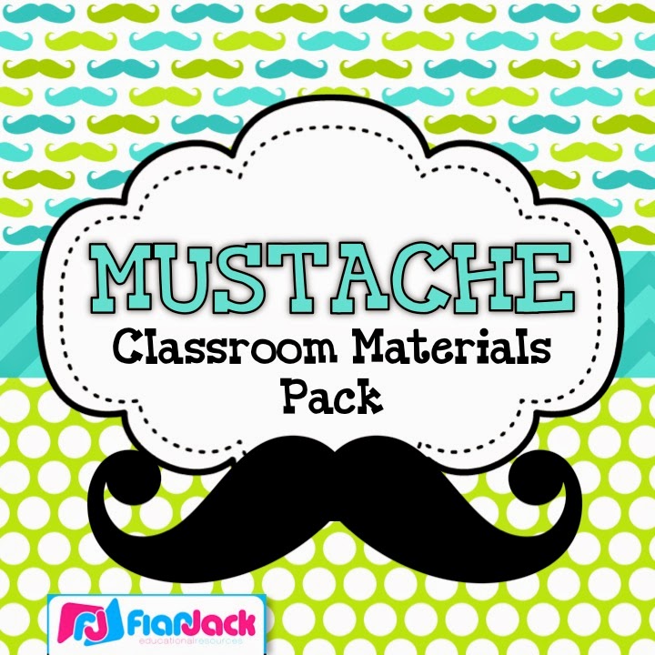 http://www.teacherspayteachers.com/Product/MUSTACHE-MOUSTACHE-Themed-Classroom-Decor-Materials-Pack-1283453