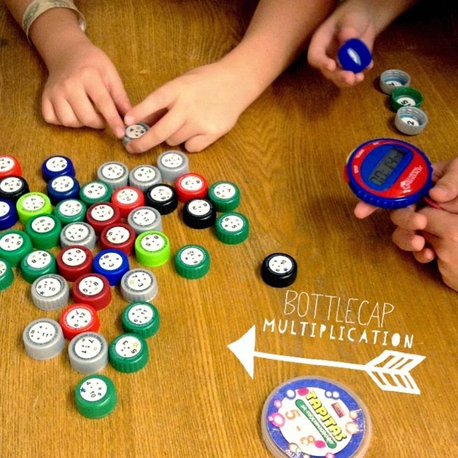 http://flapjackeducation.com/2011/11/math-facts-bottle-cap-recycling.html