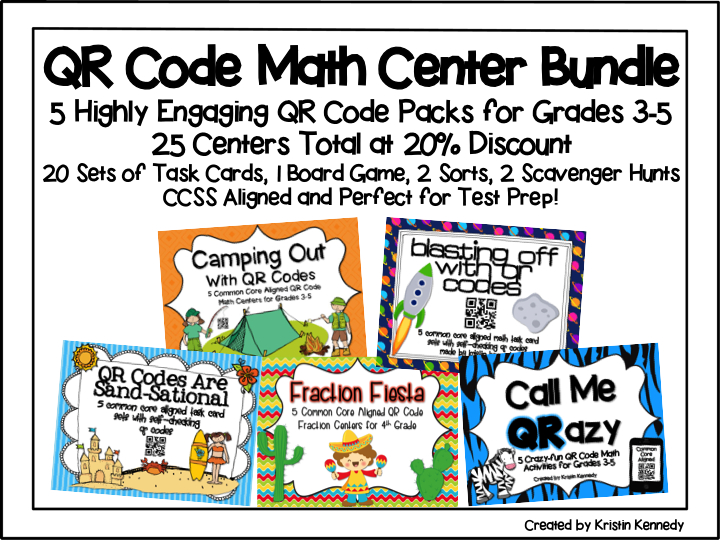  http://www.teacherspayteachers.com/Product/QR-Code-Math-Center-Bundle-5-Packs-at-20-Discount-25-Centers-Total-1519483
