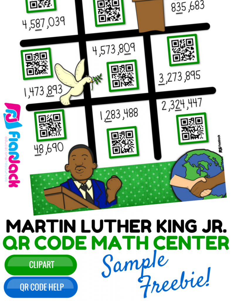 http://www.teacherspayteachers.com/Product/Martin-Luther-King-Jr-Math-Rounding-QR-Code-Center-FREEBIE-1628531