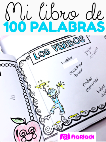 100 Spanish Words Mini Book