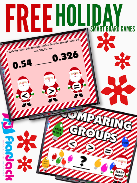 FREE Holiday SmartBoard Games