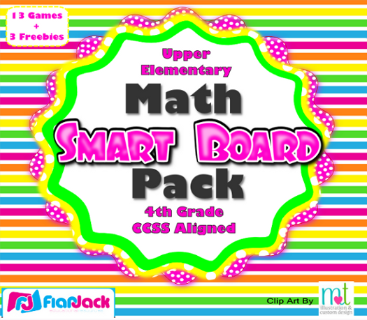 Fourth Grade Math Smart Board Games & Freebies (CCSS Aligned!)