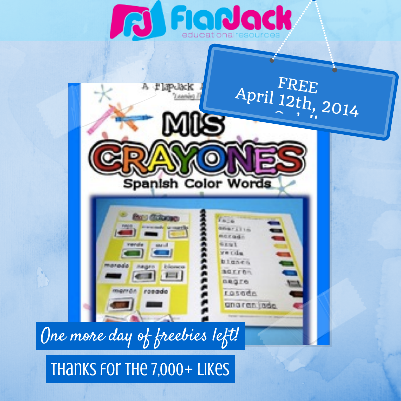 Spanish Color Words Activity Pack – FREE TODAY ONLY!