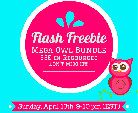 Owl Mega Bundle FLASH FREEBIE at 9:00 Tonight!