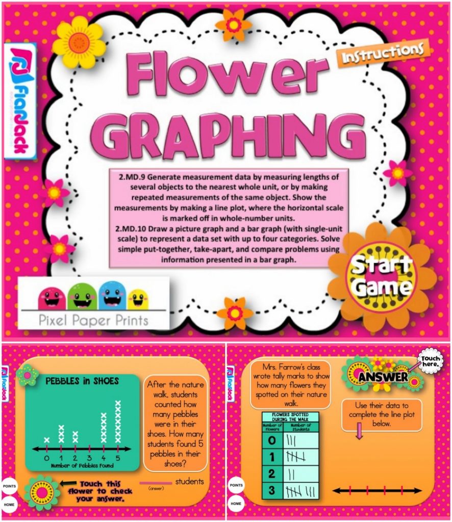http://www.teacherspayteachers.com/Product/FREE-Flower-Graphing-Smart-Board-Game-CCSS2MD9-CCSS2MD10-1232771
