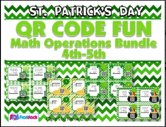 http://www.teacherspayteachers.com/Product/St-Patricks-Day-Math-Operations-QR-Code-Bundle-1119710