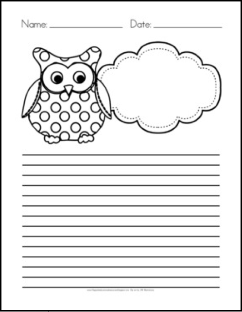 http://www.teacherspayteachers.com/Product/Owl-Themed-Writing-Paper-FREE-327111