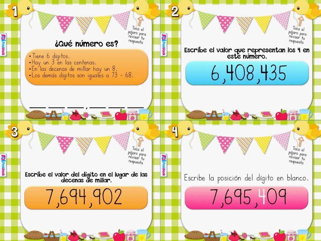 Place Value Picnic SPANISH PowerPoint Game FREEBIE