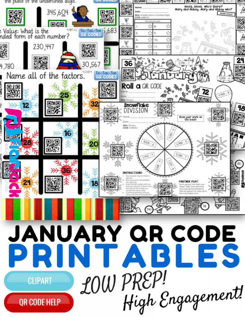 http://www.teacherspayteachers.com/Product/4th-Grade-January-Winter-QR-Code-Printables-Low-Prep-1627900