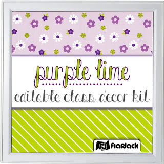 https://www.teacherspayteachers.com/Product/Editable-Purple-Lime-Class-Decor-Kit-1881775