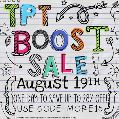 One Day Bonus Sale at TpT (and before and after classroom pics)