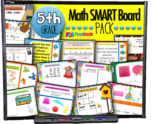 5th Grade Math Smart Board Games Pack (At Last!)