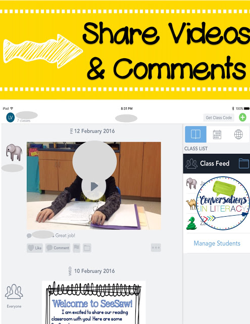 Using Seesaw app for easy parent communication